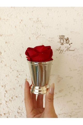 1 Adet Gül Kovası Kadife Gül Kahve Sunum İsteme Söz Nişan2