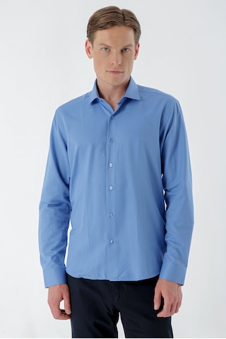 Morven Erkek Mavi Şamre Trend Slim Fit Gömlek 23mc004142300 Mavi