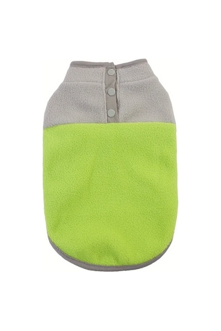 Maxaccess Yeşil Xl Yumuşak Örme Polyester Kapüşonlu Küçük Köpek Süveteri, Fransız Bulldog, Pug, Teddy, Corgi İçin Sıcak Tüylü Astarlı.