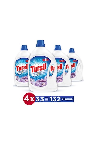 Tursil Sıvı Çamaşır Deterjanı Leylak Bahçesi 4 x 2145 ML 132 Yıkama