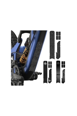 Anime Tarzı-bisiklet Çerçeve Korumaları Etiket Zincir Korumaları Koruyucu Kapak Koruyucu Film Bisiklet Zincir Koruyucusu Yol Bisikleti İçin Beyaz - Siyah