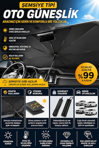 Şemsiye Tipi Oto Güneşlik Ön Cam Güneş Koruyucu Katlanabilir Araç Güneşliği Araba Güneşlik Oto Aksesuar 001 Şemsiye Tipi Oto Güneşlik Ön Cam Güneş Koruyucu Katlanabilir Araç Güneşliği Araba Güneşlik Oto Aksesuar 001
