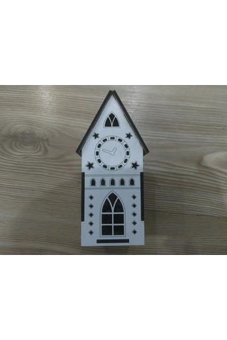 Lavanta Tasarım Işıklı Büyük Maket Ev 3 Beyaz