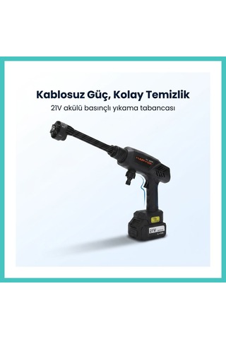 Ny Joy Kablosuz Basınçlı Yıkama Tabancası Taşınabilir Oto Yıkama Nyjoybz Standart