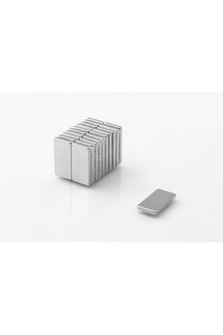 Neodyum Mıknatıs Dikdörtgen 20X10X2 Mm - 10 Adet