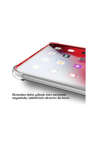 Newface Samsung Galaxy Uyumlu T737 Tab S7 Fe 12.4 Kılıf Anti Şeffaf Tablet Silikon Glblseme - 51 - Şeffaf