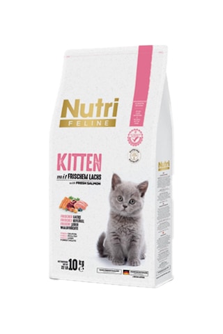 Nutri Feline Somon Etli Yavru Kedi Maması 10 KG Nutri Feline Somon Etli Yavru Kedi Maması 10 KG