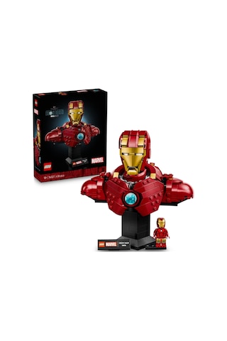 LEGO® ǀ Marvel Iron Man MK4 Büstü 76327 - Yetişkinler için Minifigür İçeren Yaratıcı Yapım Seti (436 Parça)