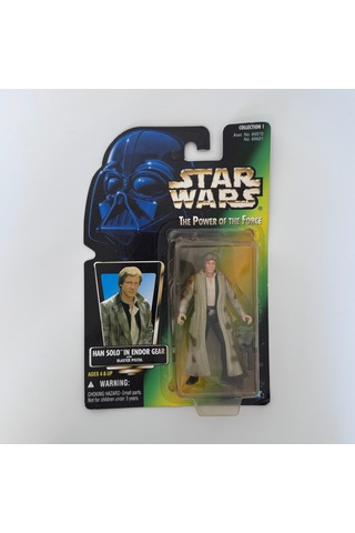 Han Solo İn Endor Gear With Blaster Pistol Figure Star Wars The