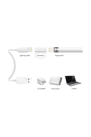 Ally Apple Pen Pencil Kalem Usb Şarj Cihazı Lightning Adaptörü- 5775 1
