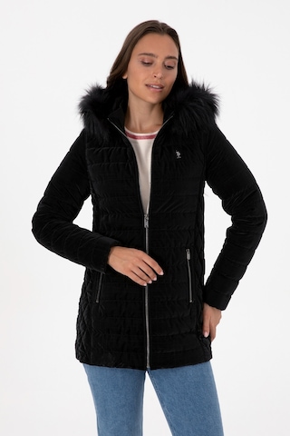 U.s. Polo Assn. Kadın Siyah Deri Mont-kaban 50317317-001 001sıyah