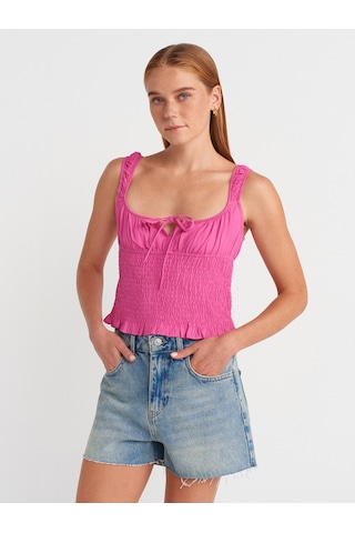 Dilvin 50867 Askılı Bluz-ş.pembe Ş.pembe