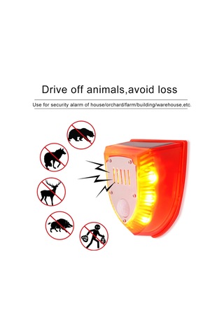 Pir Hareket Sensörlü Güneş Enerjili Flaş Işığı Alarm Hs6936-2