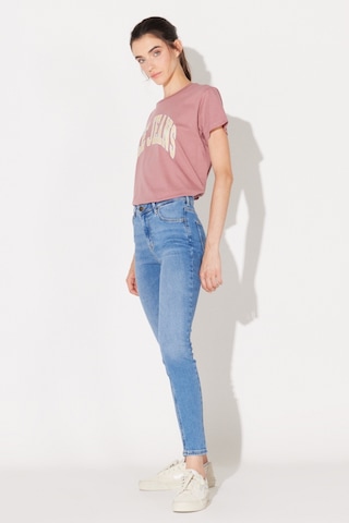 Lee Foreverfit Skinny Fit Dar Kesim Yüksek Bel Çok Dar Paça Mavi Kadın Esnek Jean Denim Kot Pantolon L32SOVD44 Açık Mavi