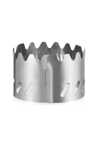 Tomshoo Gümüş Taşınabilir Mini Alüminyum Alaşımlı Alkol Sobası Gümüş