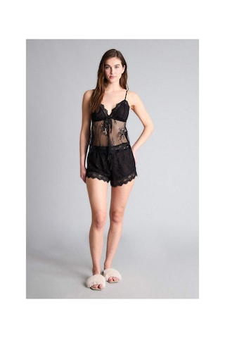 Defacto Dantelli Pijama Takımı Tül Üst Alt H1380AX26SP