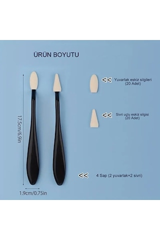 Eskiz Sünger Silgi, Kara Kalem Silgi, Vurgulama, Gölgelendirme Ve Düzeltme, Sünger-44 Parça Set