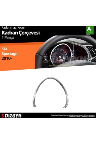 Kia Sportage Krom Kadran Çerçevesi 2010-2014
