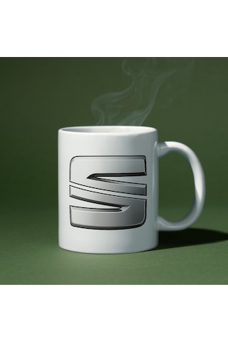 Applucky Seat Logo Tarihçesi Baskı Kupa Bardak Beyaz