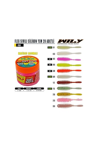 Wily Flex Renk 05 Sıvılı Silikon 37 Mm 20 Adet Wily Flex Renk 05 Sıvılı Silikon 37 Mm 20 Adet