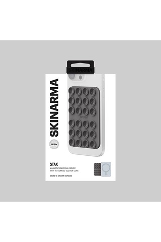 Skinarma Stax Magnetik Vakumlu Düz Zemin Telefon Tutucu Füme