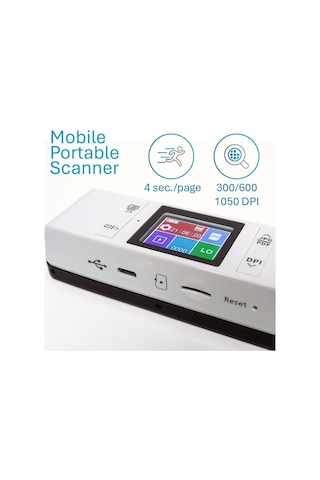 Irıscan Kitap Tarayıcı V7: Belge Tarayıcı A4, Readiris Pdf Düzenleyici, Word, Pdf, Xls, Sd Karta Tarayıcı, Usb Üzerinden Tarama, Win Mac