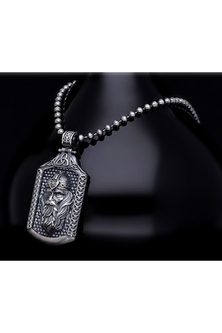 Okside Viking Odin 925 Ayar Gümüş Sevgiliye Eşe Babaya Arkadaşa Hediye Kolye