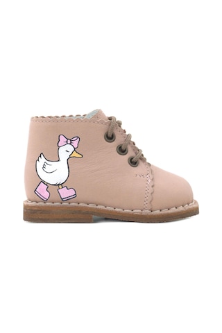 Rakerplus Tbons Özel Tasarım Handmade Hakiki Deri Pudra Kız Bebek Bot Pudra