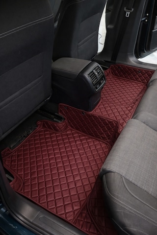 Chery Tıggo 7 Pro 2023-2025 Bordo Renk 8d Diamond Premium Havuzlu Deri Oto Paspas