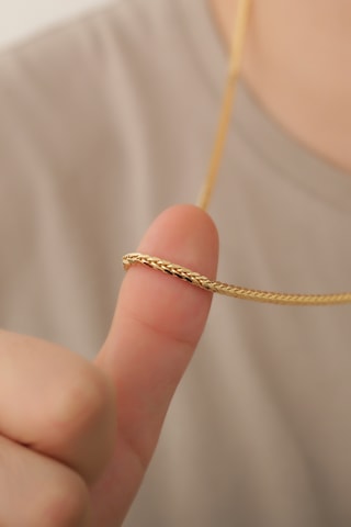 14 Ayar Altın Erkek Palmiye Zincir Kolye 1.25 Mm Sarı Altın