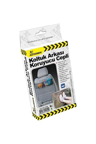 Oto Koltuk Koruyucu Organizer Cepli Şeffaf