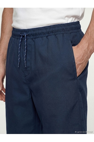 Lcw Swımwear İndigo Diz Altı Boy Erkek Deniz Şortu