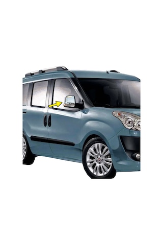 Fiat Doblo Krom Ayna Kapağı 2010 - 2014 Arası Paslanmaz Çelik N11.4527