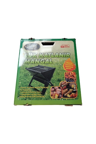 Katlanır Mangal Cemre C14 Emaye Çanta Mangal Laptop Mangal