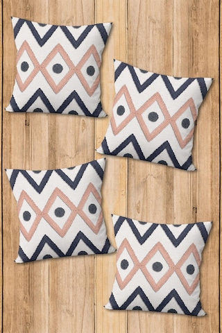 Dijital Baskılı Yumuşak Dokulu 4 Lü Kırlent Kılıfı Takımı 43x43 Cm Krl0076 Renkli