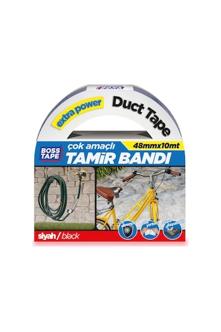 Duct Tape Tamir Bandı -Siyah- 48Mmx10Mt