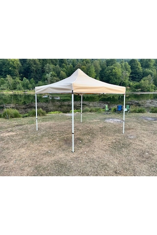 3x3 M 40 Mm Altıgen Gazebo Tente Krem