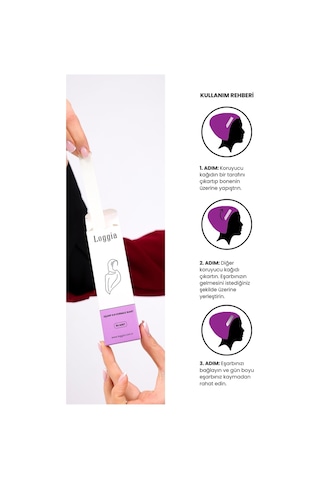 Eşarp Şal Kaydırmaz Özel Bant 50 Adet - Sabitleme Bandı Çift Taraflı Sabitleyici Eşarp Bandı