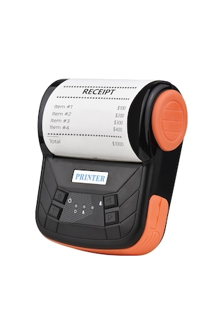 CBTxGlobal MTP-3 3" 80 MM Fiş Yazıcısı + 1 Rulo Termal Kağıt Turuncu