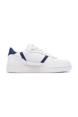 Lacoste T-clip Leather Mens Sneaker Hakiki Deri Günlük Spor Ayakkabı Beyaz Mavi Beyaz