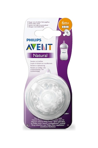 Philips Avent Natural Biberon Emziği +6 Ay 2li