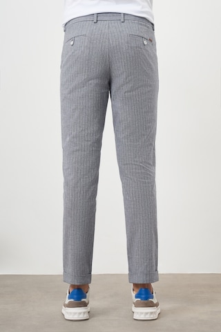 Morven Erkek Lacivert Pamuk Keten Trend İpli Jogger Slim Fit Spor Pantolon Lacivert