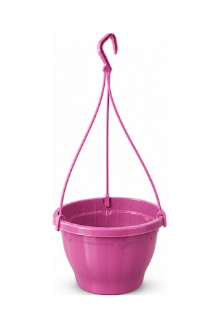 Pembe Fuşya Askılı Saksı 4.5 Lt 3 Adet 24.7x15.2 Cm