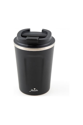 Jumbo Glory 5 Çelik Termo Mug 380 Ml Siyah