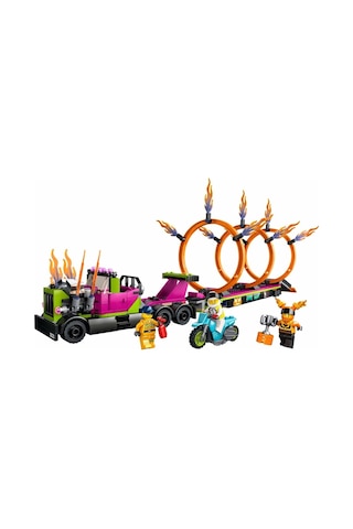 LEGO City 60357 Gösteri Kamyonu Ve Ateş Çemberi Yarışması