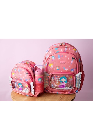 Packnjoy - Çocuk Sırt Çantası Medium 4-6 Yaş - Mermaid Dream Pembe