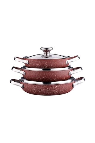 Korkmaz Zeta 6 Parça Kiremit Omlet Set A1356-5 Gri