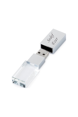 Isme Kişiye Özel Hediyelik 32 Gb Metal Kutulu Kristal Usb Bellek