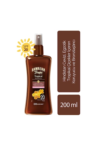 Hawaiian Tropic SPF 20 Protective Dry Spray Oil 200 ML