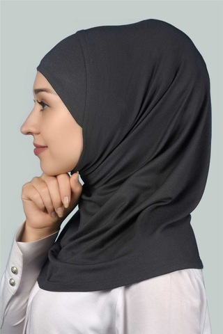Altobeh Hazır Türban Pratik Eşarp Tesettür Hijab - Namaz Örtüsü - Füme